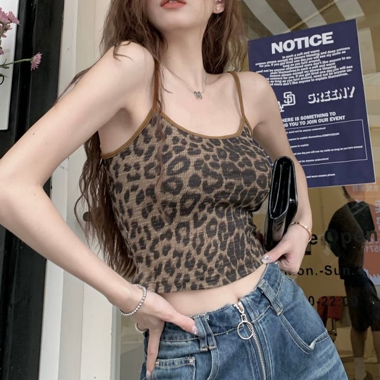 レオパード柄キャミソール[品番：SHNW0011454]｜LADY LIKE （レディ