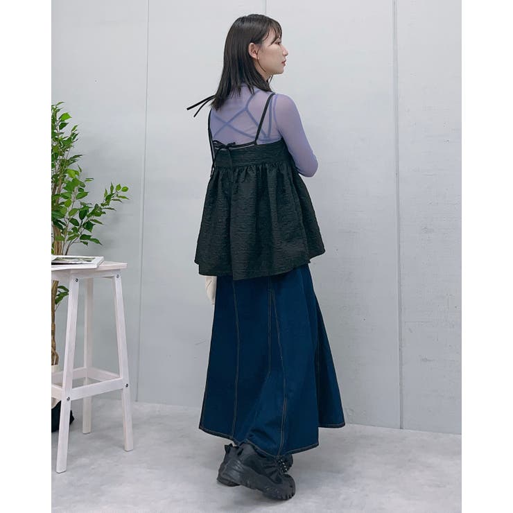 ふくれジャガードキャミソール[品番：RADM0005606]｜＆soiree（アンド