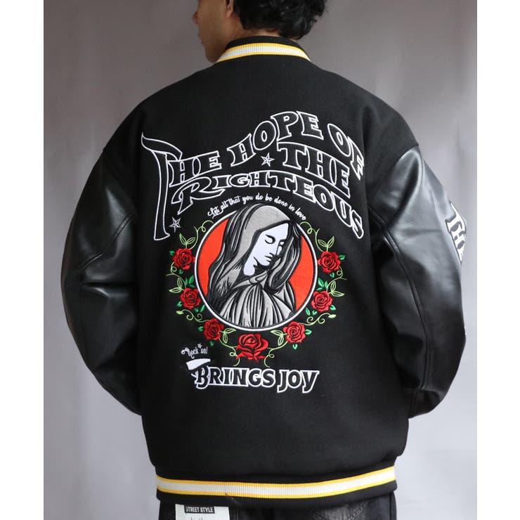 スタジャン メンズ ジャケット レディース アウター 刺繍 ワッペン