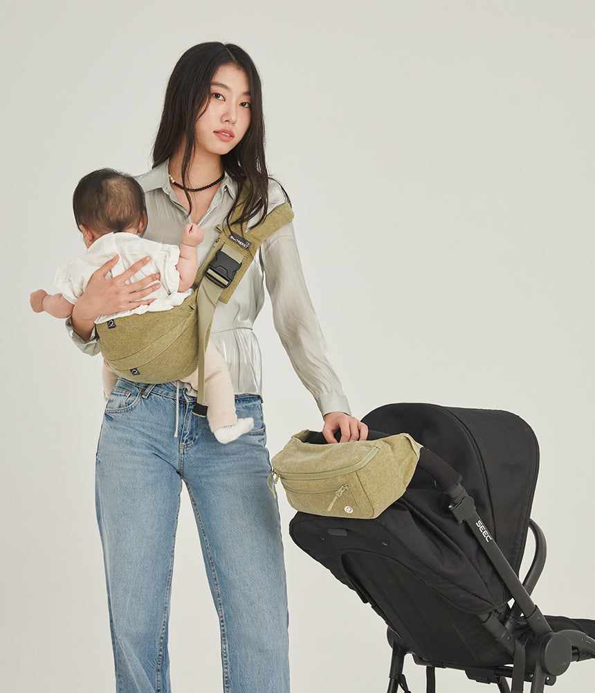 グスケット365抱っこ紐Plus【抱っこ紐+バッグ】カーキ – GOOSEKET.JP