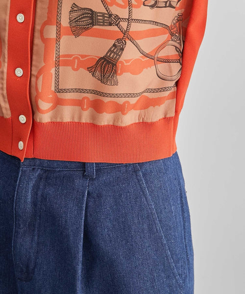 ROPÉ(ロペ) / 【高評価】【23AW】ヴィンテージスカーフ柄カーディガン