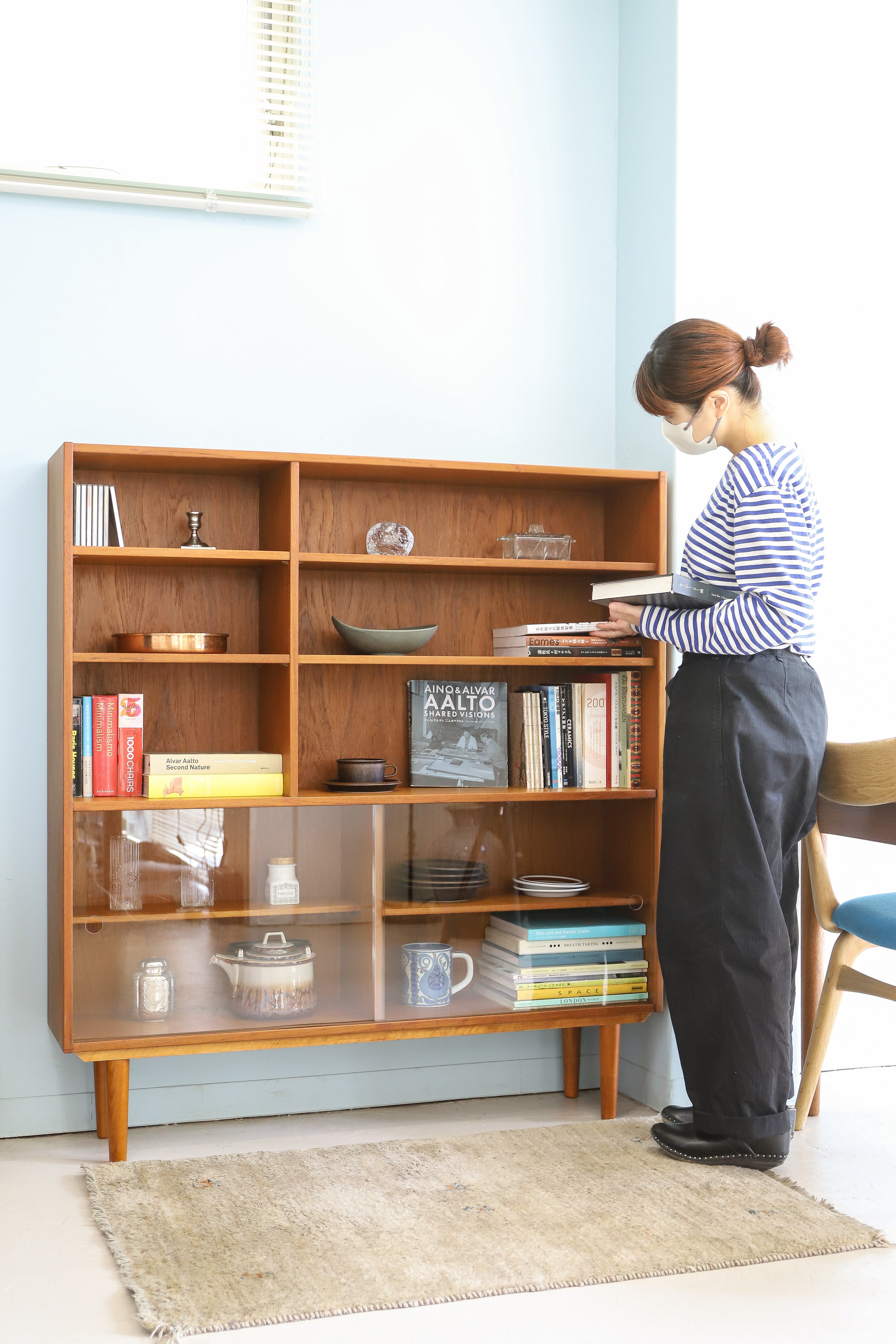 無垢材 北欧家具 本棚 made in Denmark 無垢材 北欧家具 本棚 made in