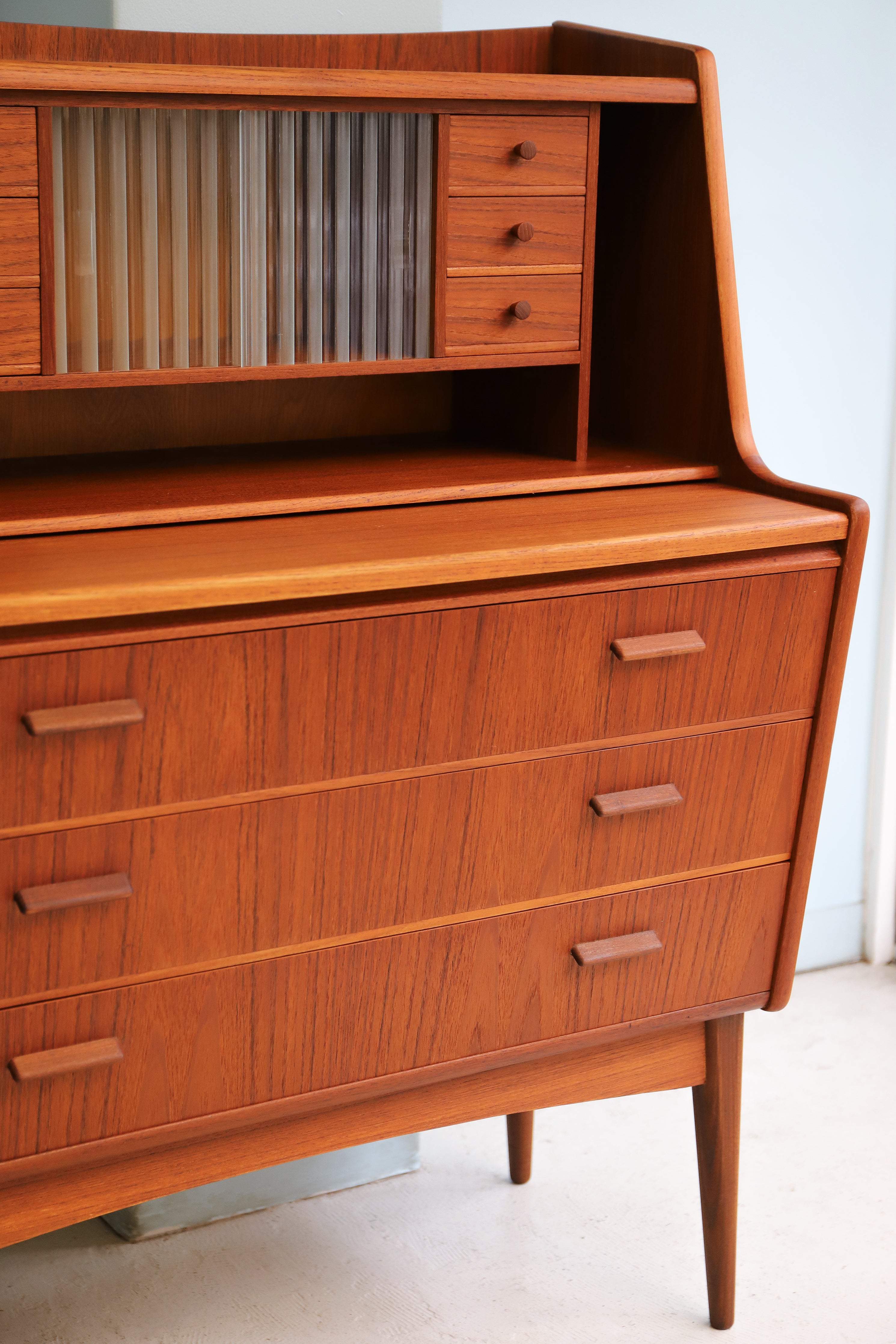 デンマークヴィンテージ ライティングビューロー デスク チェスト 北欧