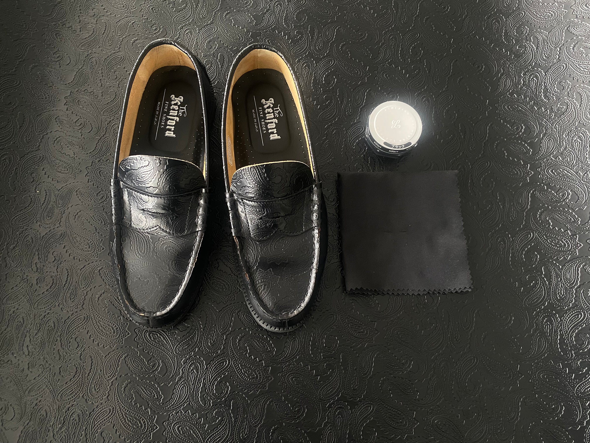 25 SNAP -BLACK PAISLEY- – THE KENFORD FINESHOES