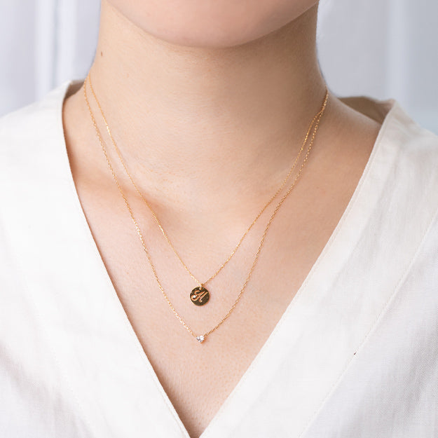 K18/Pt「0.08ctクオーレ」ネックレス｜【オレフィーチェ】Orefice