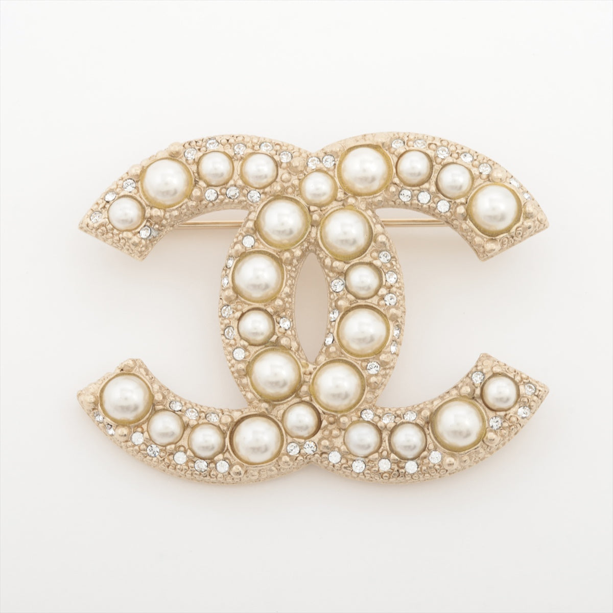 ◇シャネル◇GP×ラインストーン/ココマーク/174/ブローチ/ブランド