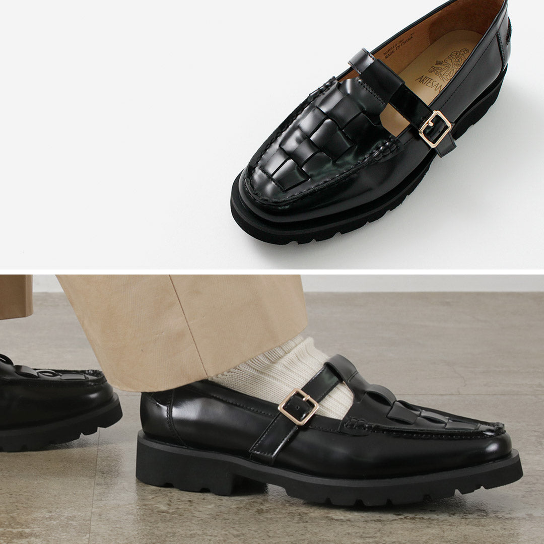 ARTESANOS（アルテサノス） Tストラップ メッシュ ローファー｜ROCOCO