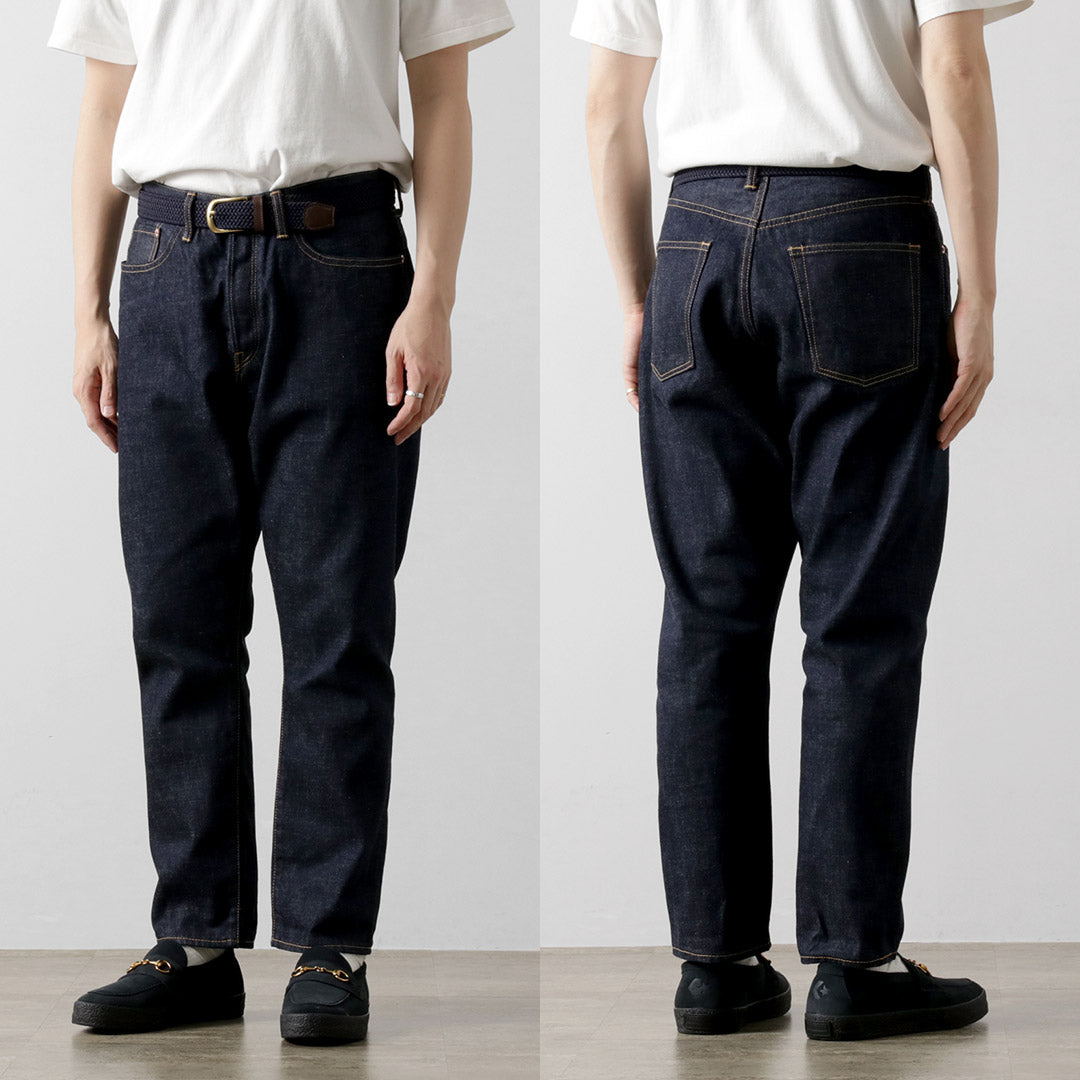 SANCA（サンカ） 15.5オンス デニム テーパード 5Pパンツ｜ROCOCO