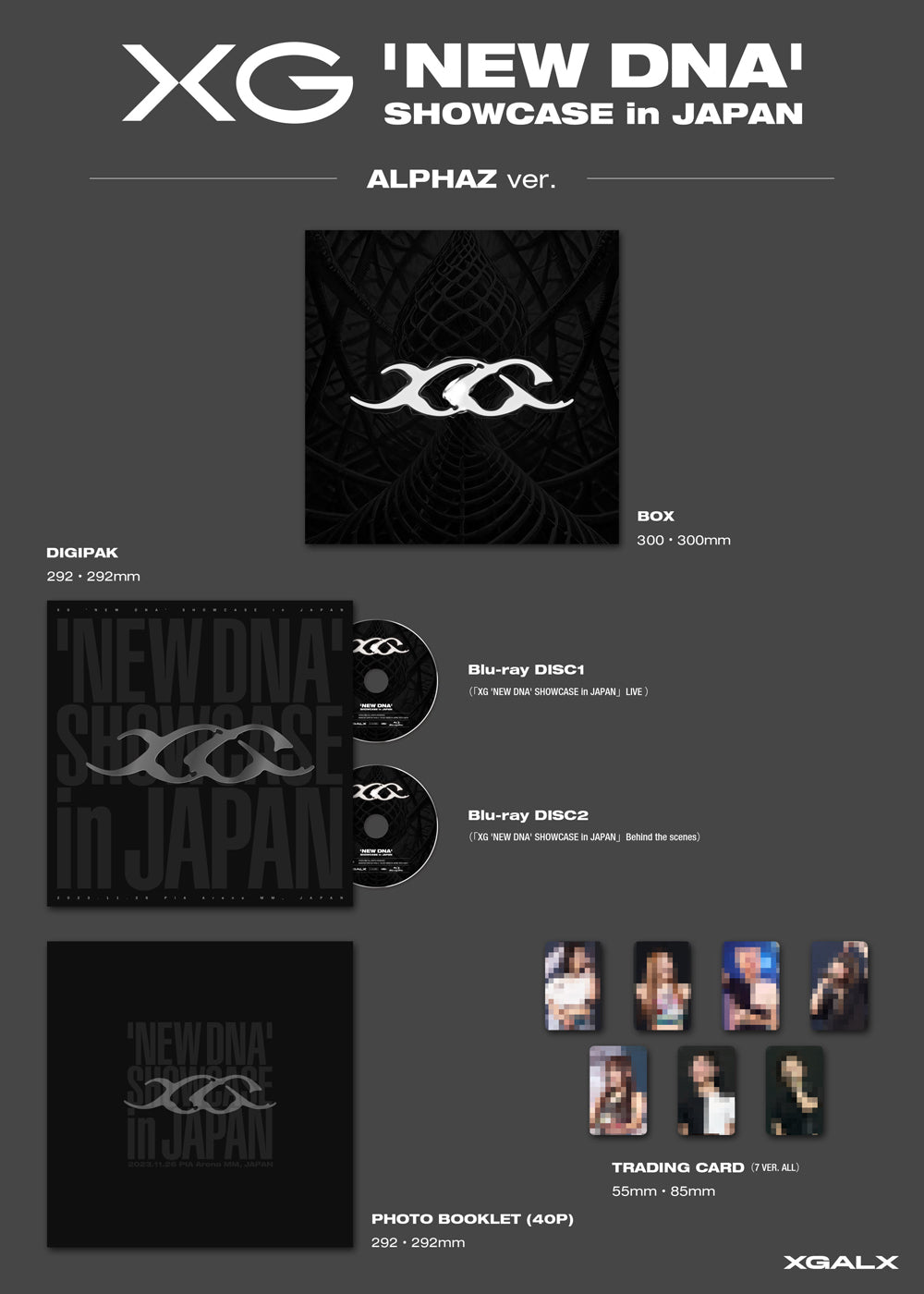 ALPHAZ Limited Edition】XG 'NEW DNA' SHOWCASE in JAPAN(2Blu-ray
