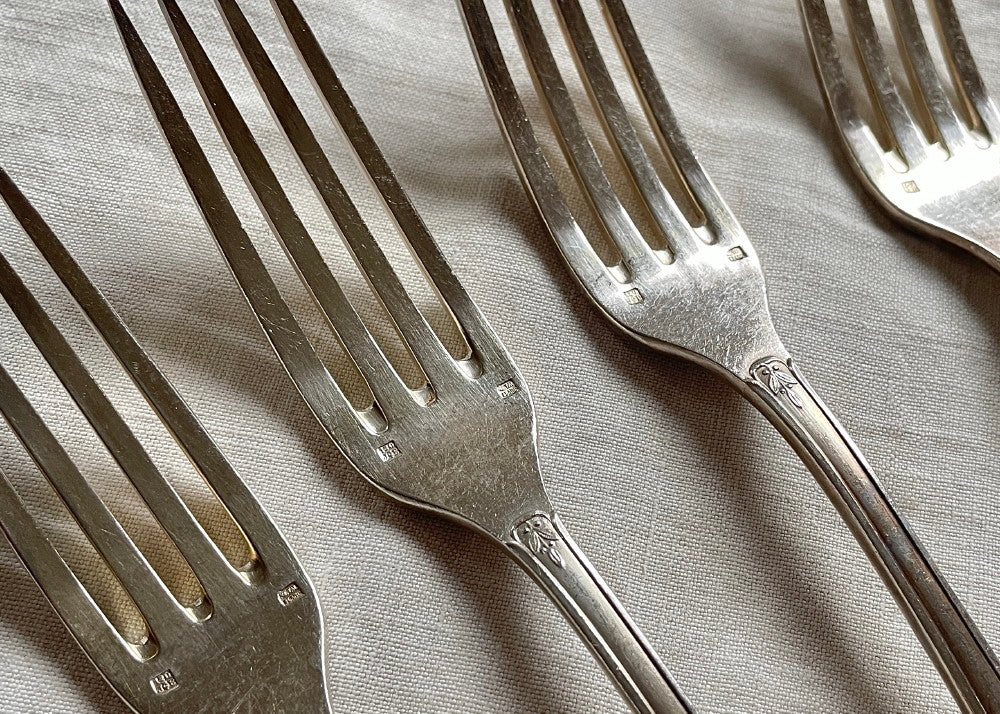 11セットあり！細工が美しいディナースプーン＆フォークセット