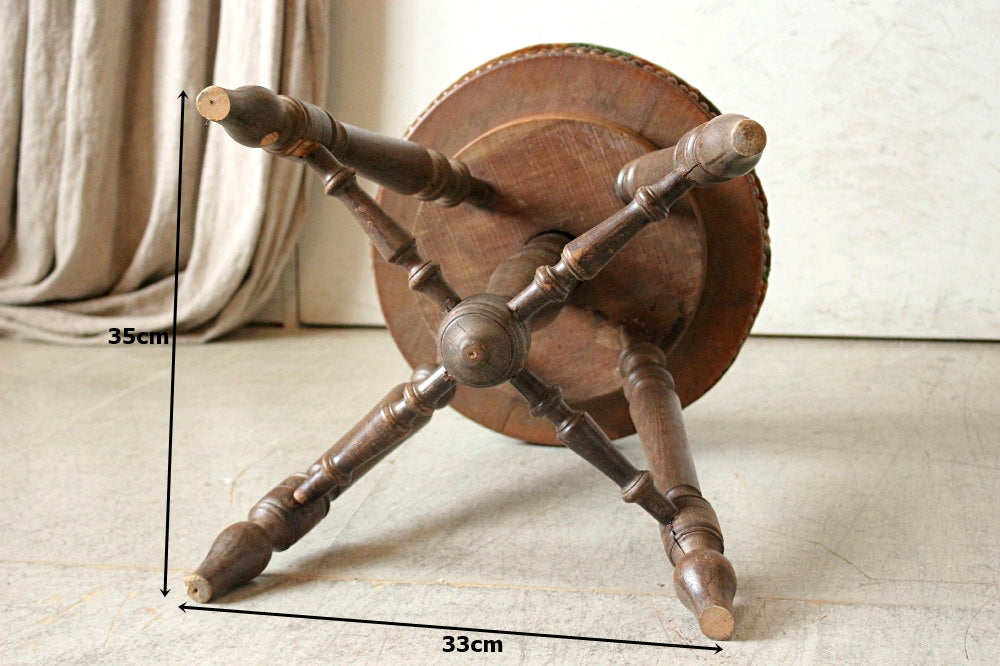 高さ調節できるオーク材ピアノスツール（高さ47~59） フランス