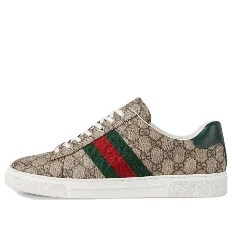 Gucci Ace sneaker with Web 'Beige Ebony' 760775-FACMZ-9746