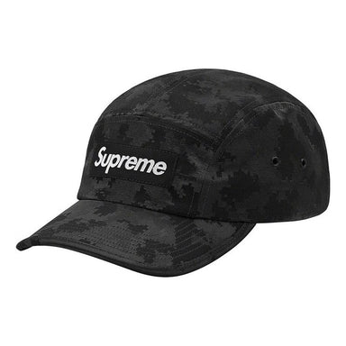 Supreme 2-Tone Corduroy Camp Cap 'Black White' SUP-SS23-2248