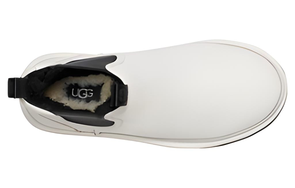 WMNS) UGG Neumel Platform Chelsea Boot 'Pebbled White' 1130533-PDWH