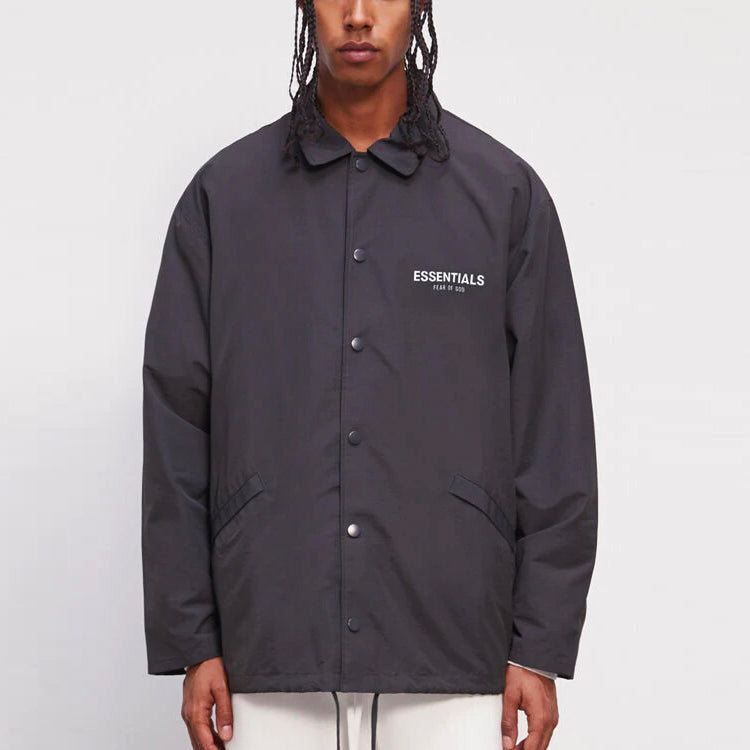 Fear of God Essentials SS21 Coach Jacket Black 0202250500021001