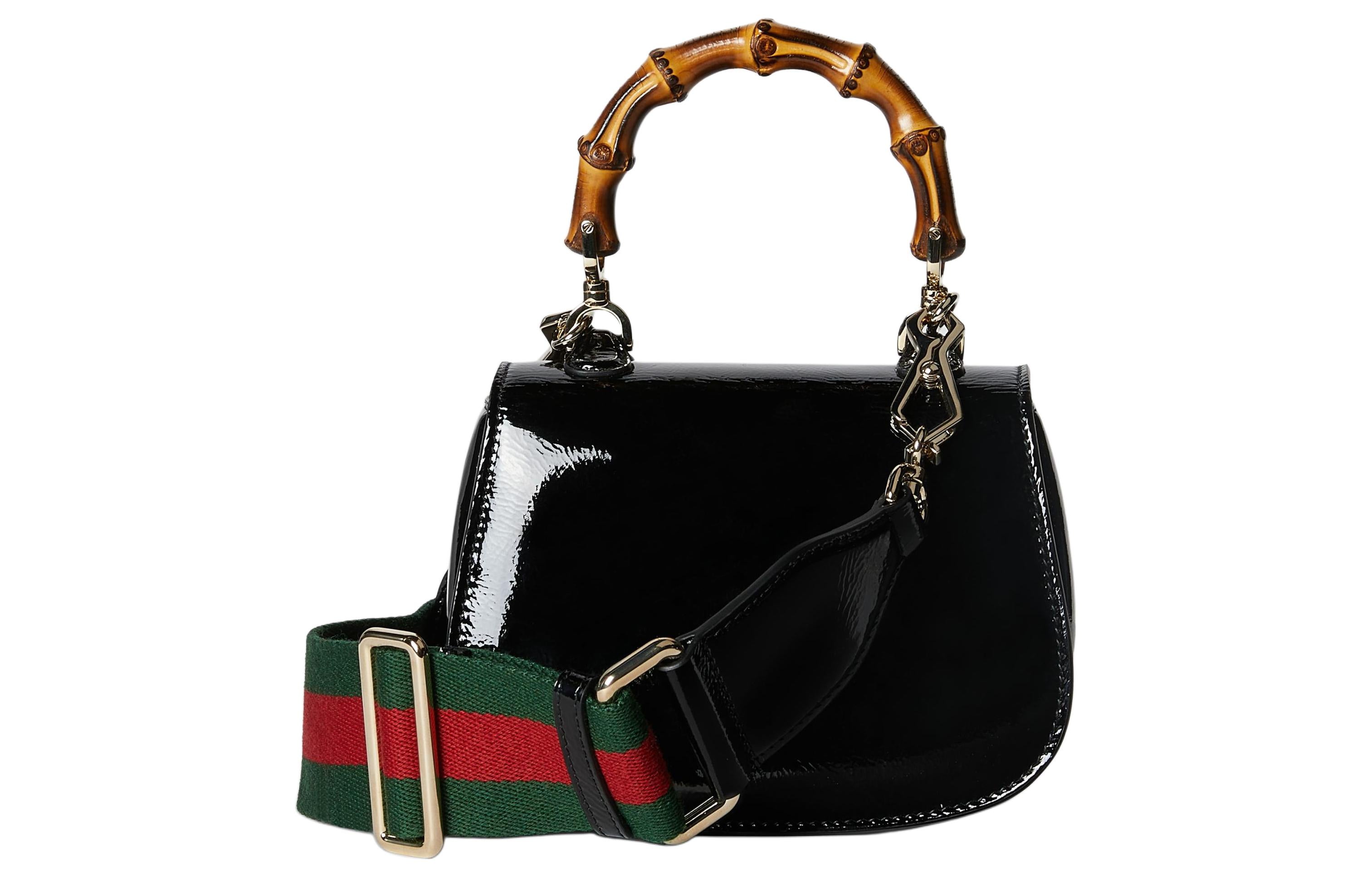 WMNS) Gucci Bamboo 1947 Mini Top Handle Bag 'Black' 786482-AADJQ-1060
