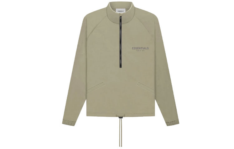 Fear of God Essentials FW21 Half Zip Track Jacket Pistachio FOG