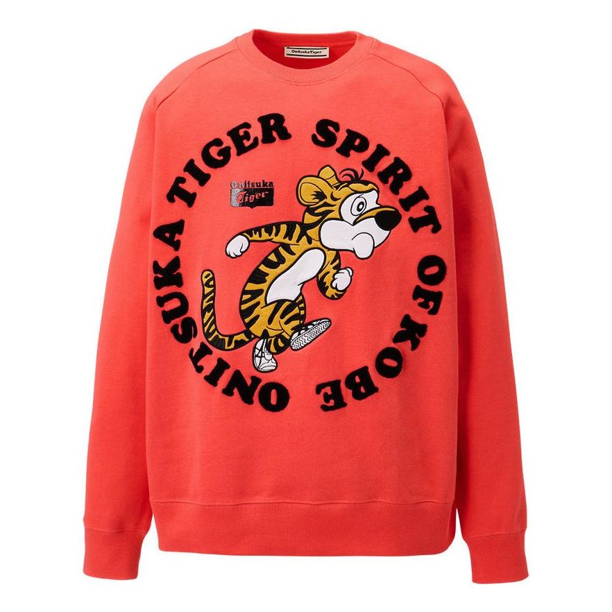 Onitsuka Tiger Cartoon Graphic Sweatshirt 'Red' 2183B059-700