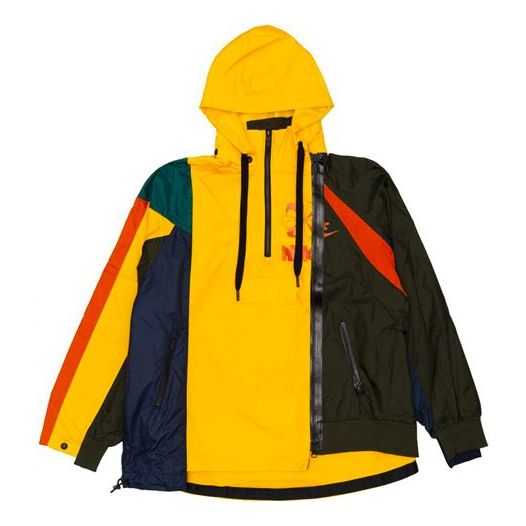 WMNS) Nike x sacai Double-Zip Jacket 'University Gold Sequoia