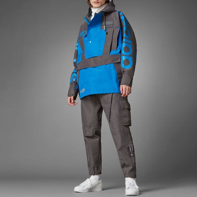 adidas originals Blue Version Series Alphabet Printing hooded Long