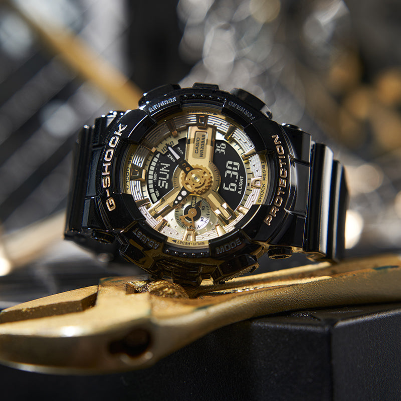 CASIO G-Shock Analog-Digital 'Black Gold' GMA-S110GB-1APR