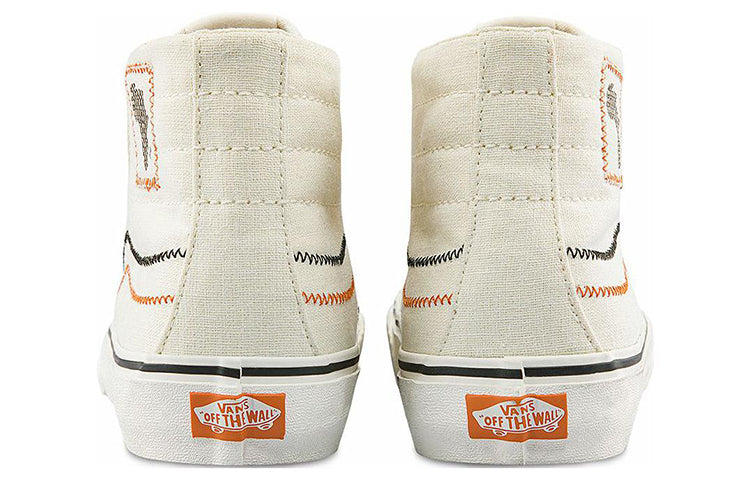 JUJU Surf Club x Vans SK8-HI 'White Orange Black' VN0A4BX6YQ1