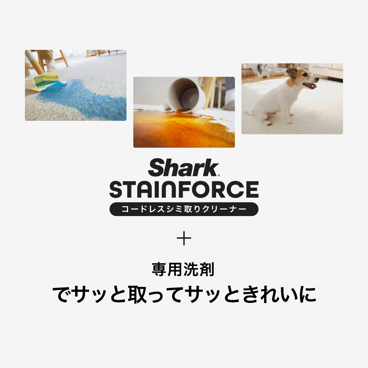 Shark StainForce コードレスシミ取りクリーナー 専用洗剤