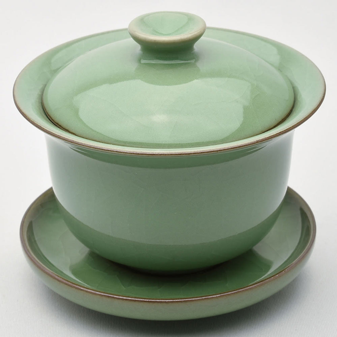 圓満蓋碗｜青磁 兄梅｜中国茶器専門店の通販・天香茶行