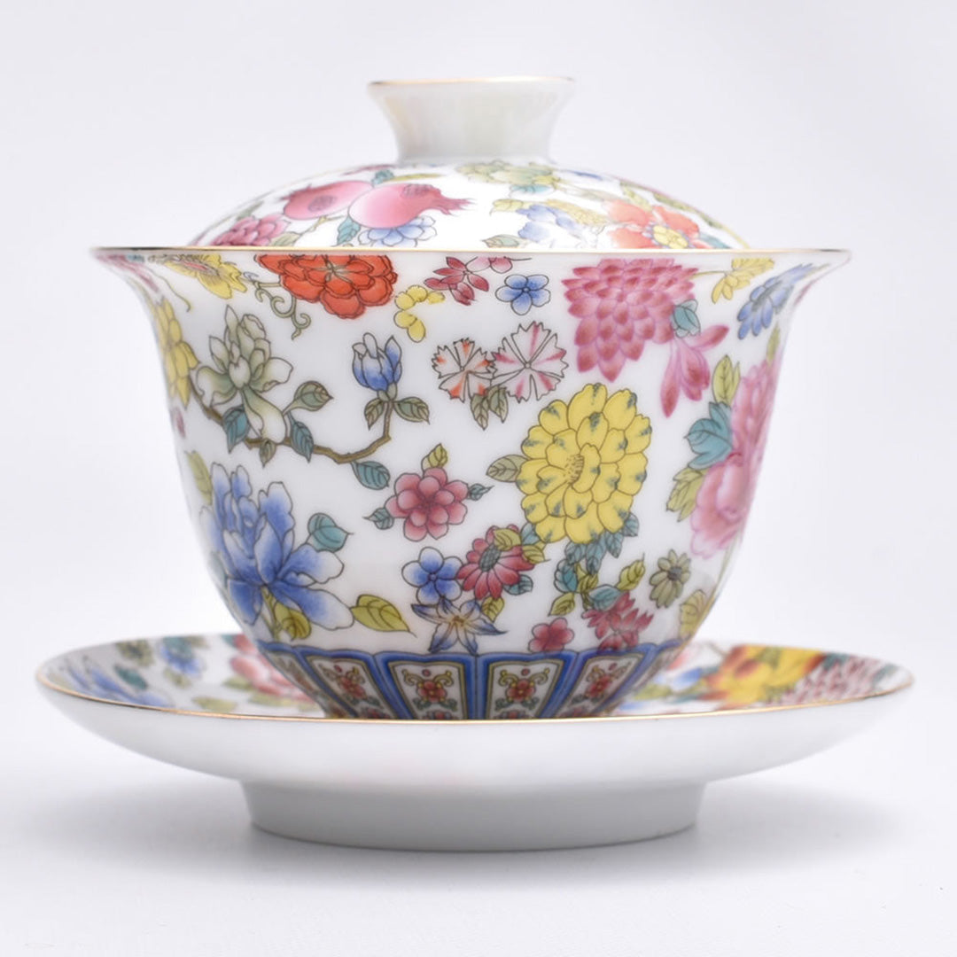 琺瑯白蓋碗｜中国茶器専門店の通販・天香茶行