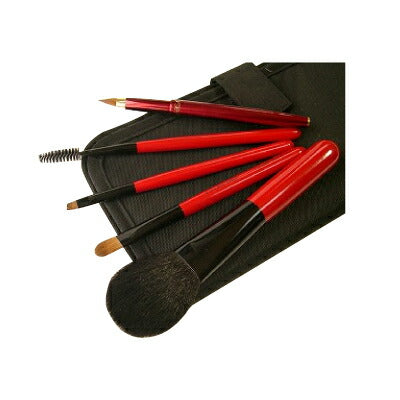 竹田ブラシ スターターセット ベーシック 椿 （5本セット：ポーチ付