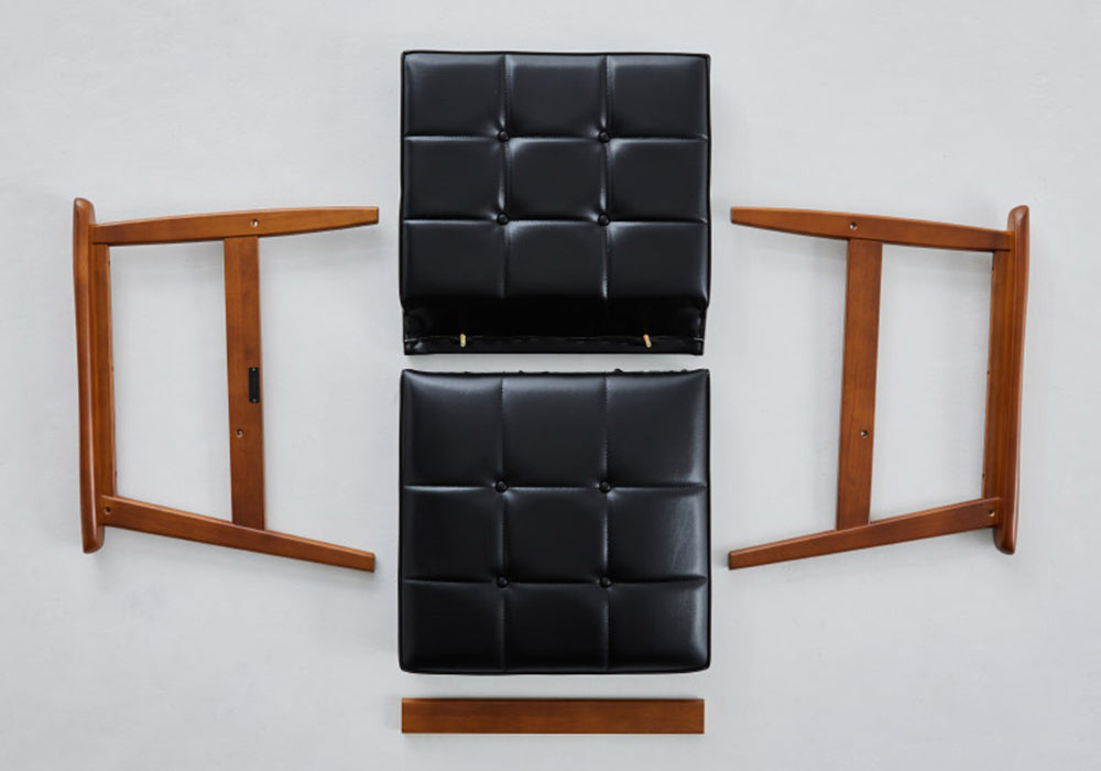 カリモク60 Kチェア1シータースタンダードブラック（ウォールナット色