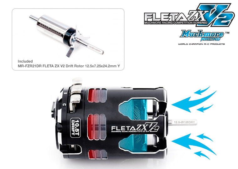 FLETA Zx V3 10.5T DRIFT Brushless Motor [Much More Racing] MR