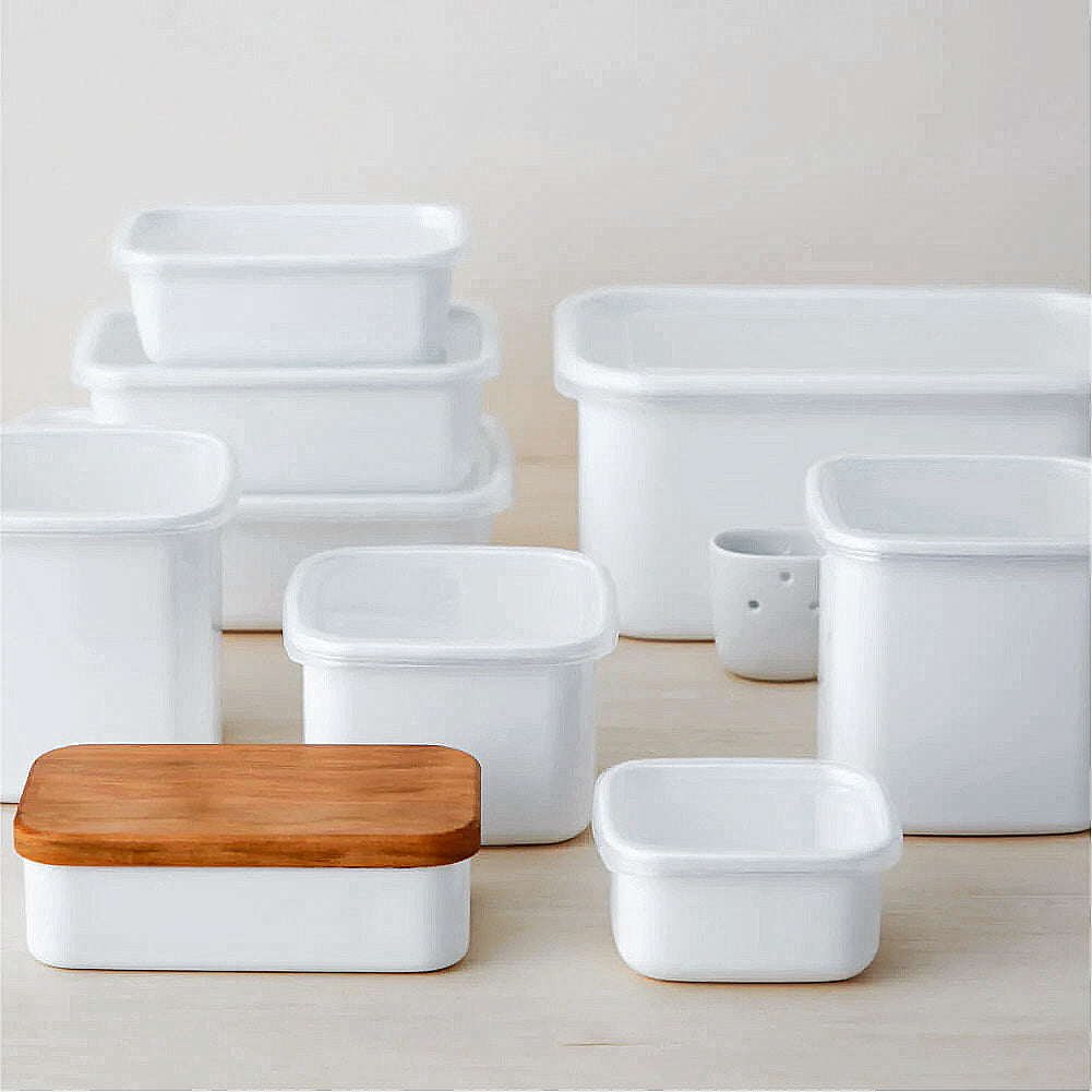 野田琺瑯 スクエアS ｜のレン神楽坂【公式通販】発酵、暮らしの道具