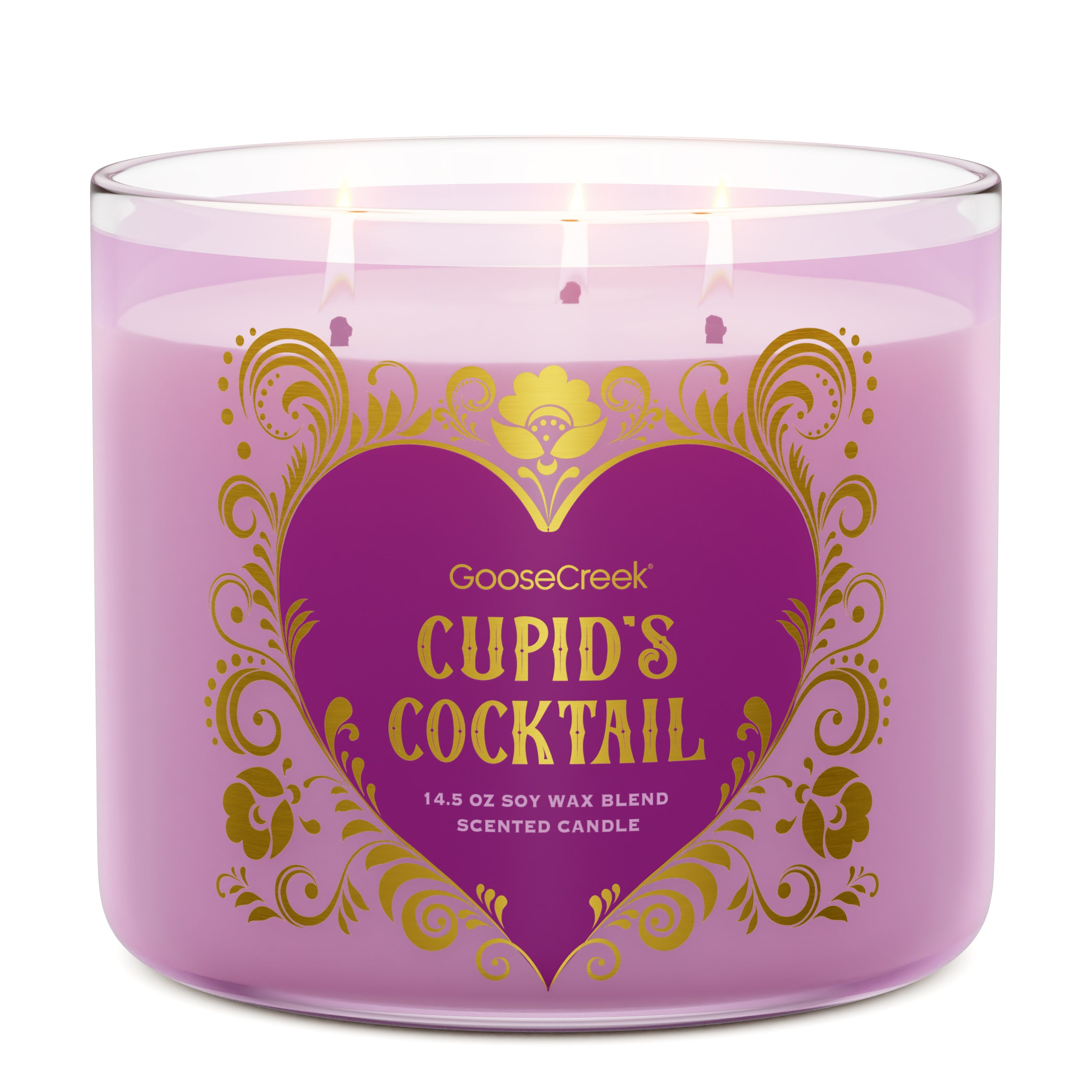 Cupid's Cocktail 3-Wick Candle | Romantic Fragrance for