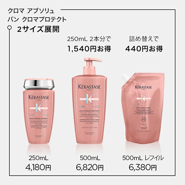 正規販売店】ケラスターゼ CA バン クロマプロテクト 500ml (レフィル
