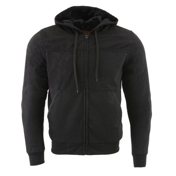 Milwaukee Leather Men's Streetguard Black CE Armored Riding Hoodie