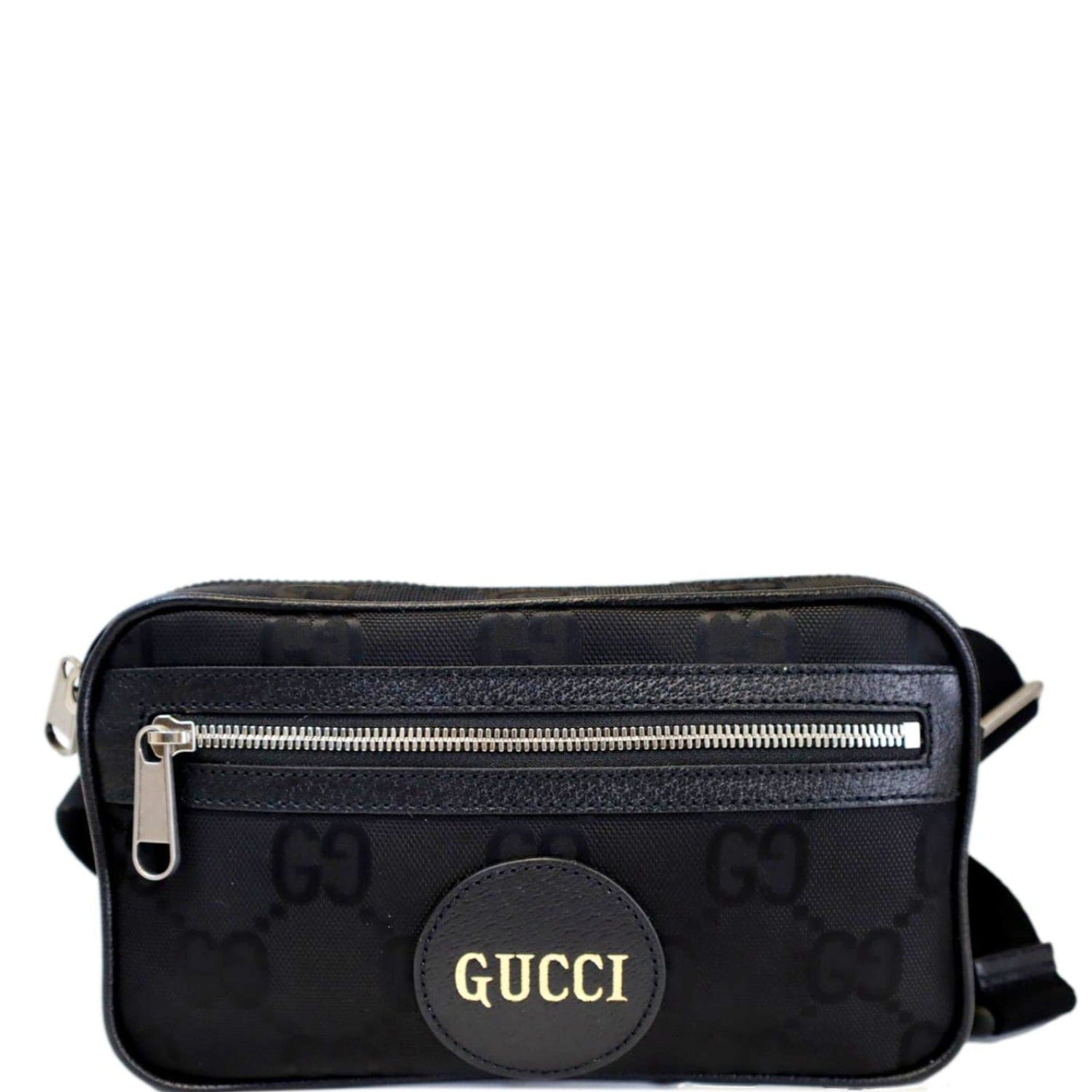 GUCCI Off The Grid GG Nylon Belt Bag Black 631341