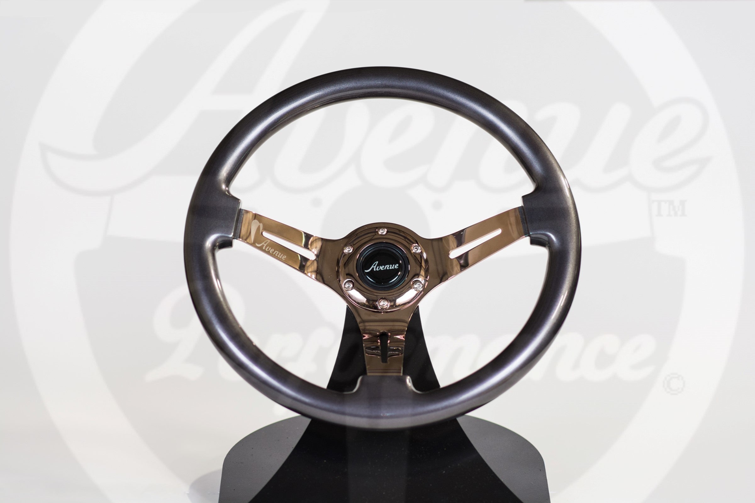 AVENUE TITANIUM W/ BRONZE SPOKES STEERING WHEEL – Avenue Performance
