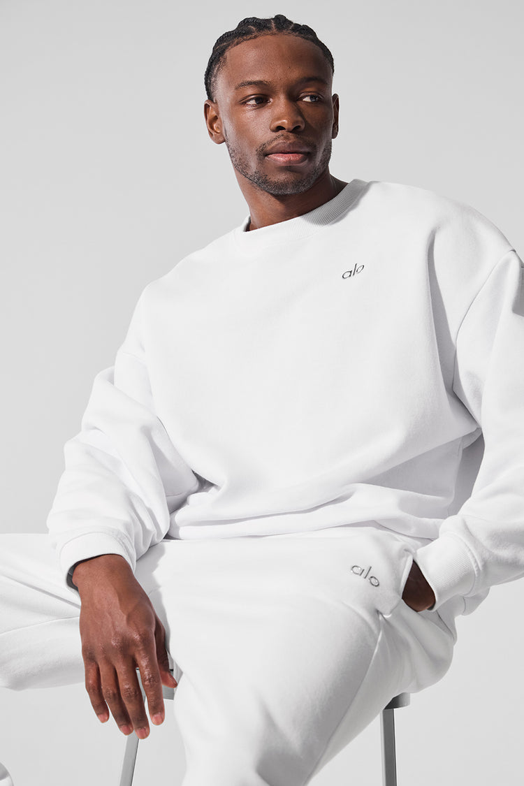 Accolade Crew Neck Pullover - White | ALO