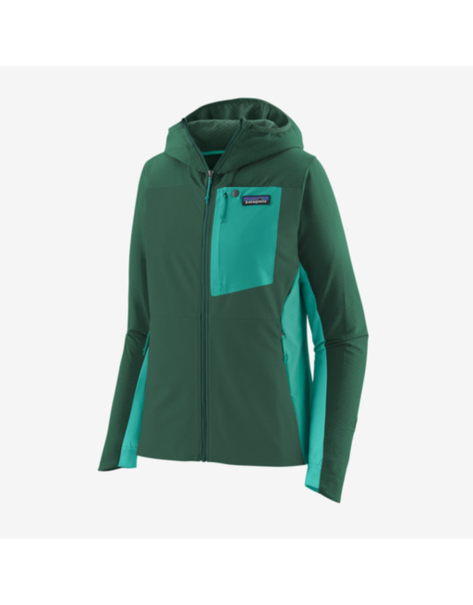 Patagonia Women's R1® CrossStrata Hoody (Conifer Green) - Royal