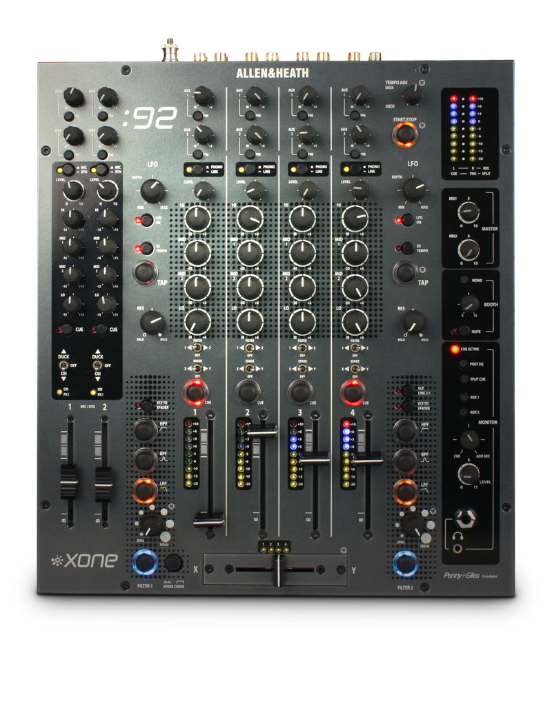 Xone:92 Professional 6 channel Club/DJ Mixer w/ Faders: Allen