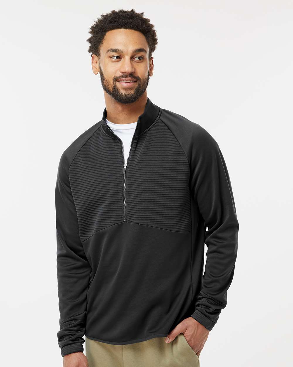 adidas A587 Men's Performance 1/4-Zip Pullover | S&S