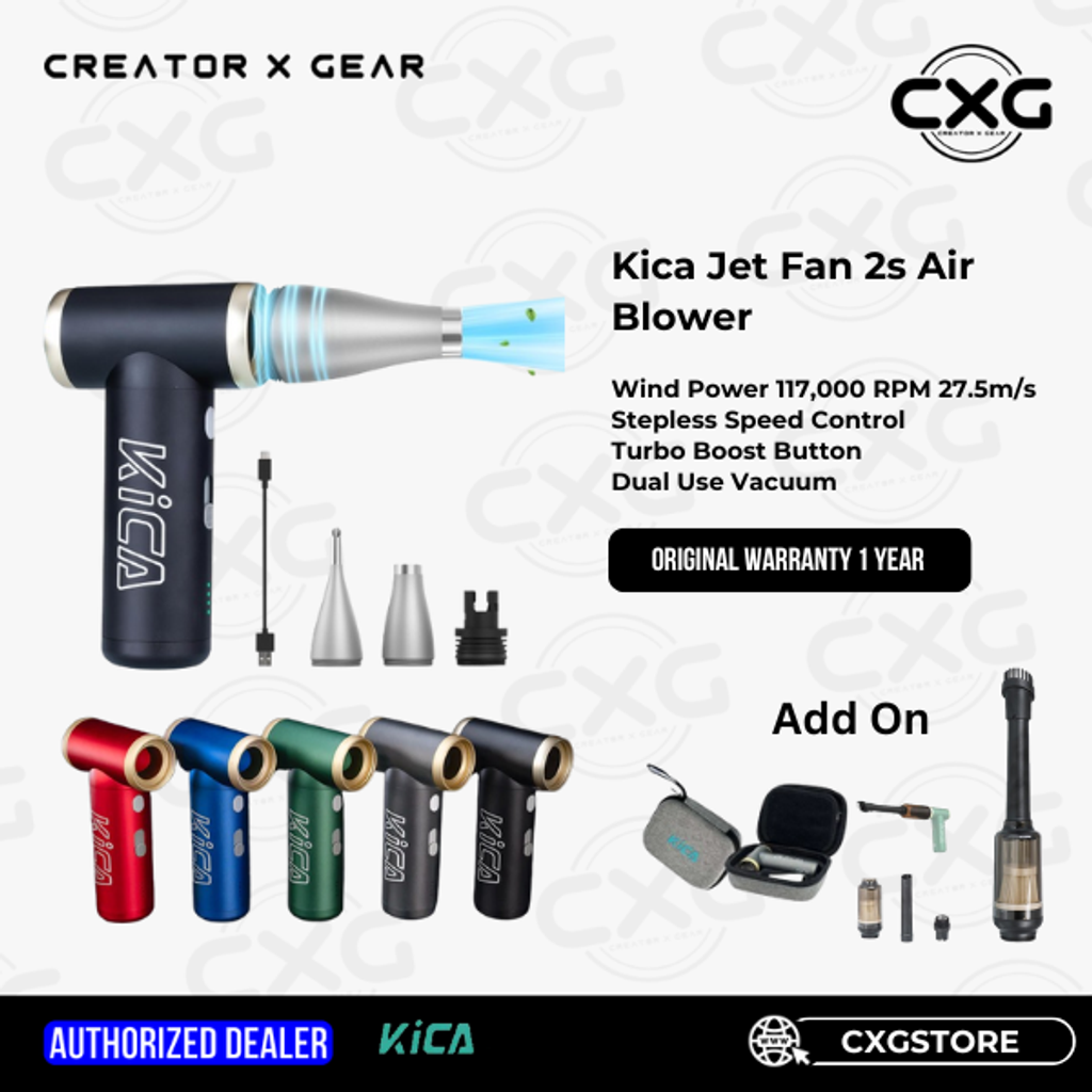 Kica Jet Fan 2s Compressed Air Blower for Camera Cleaning / PC
