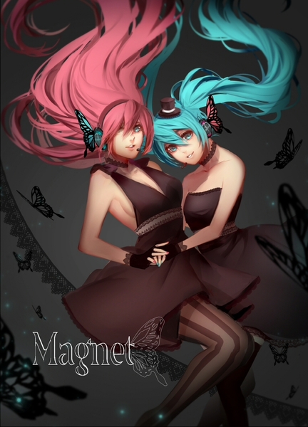 イラスト「初音ミク 巡音ルカ magnet」