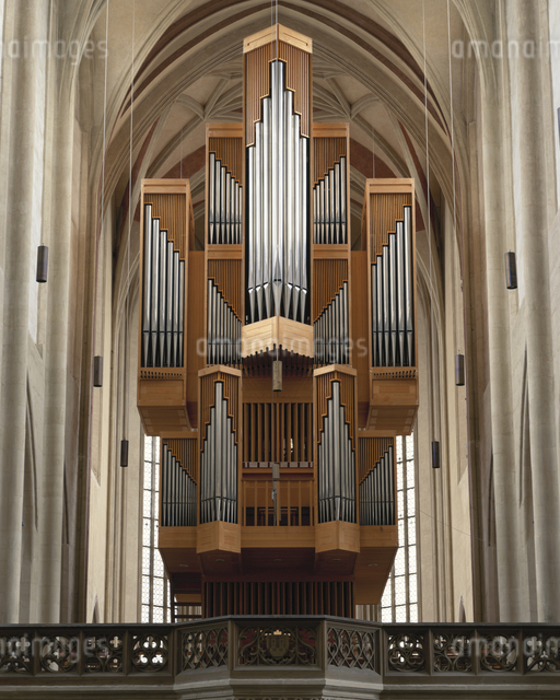 聖ヤコブ教会のパイプオルガン ローテンブルク ドイツの写真素材