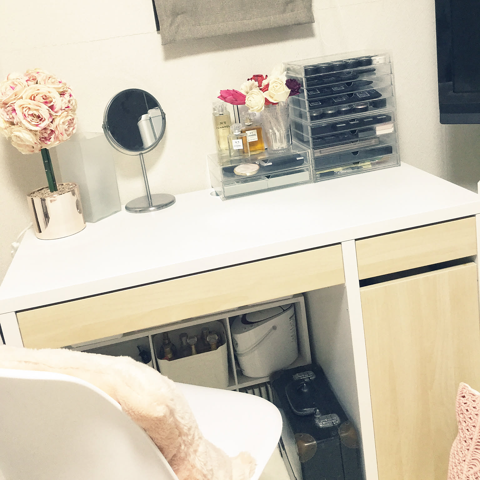 merry】モデルルーム展示品 IKEA ドレッサー パソコンデスク merry