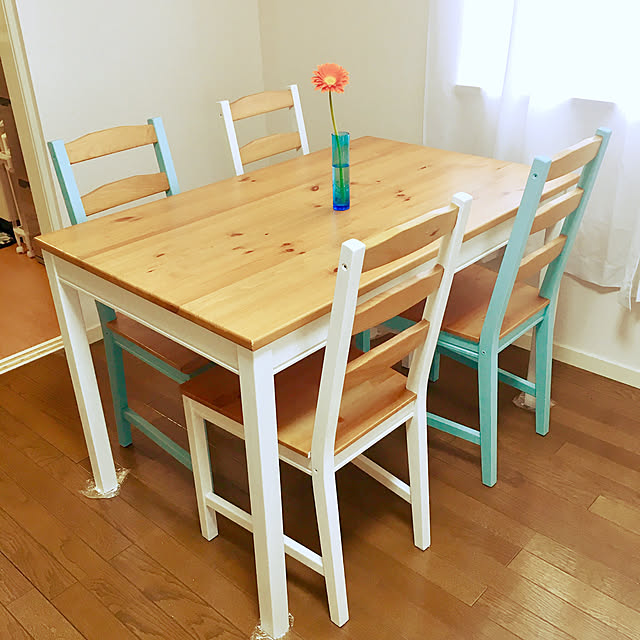 IKEA JOKKMOKK テーブル&チェア4脚イケア アンティークステイン4人用