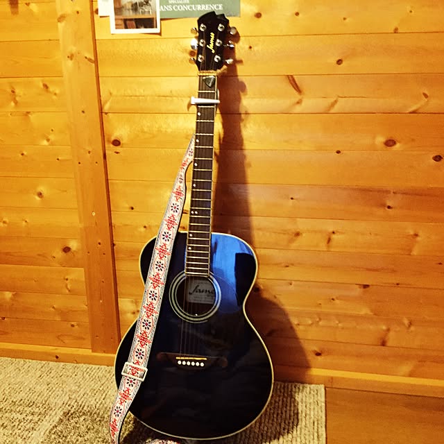 James J-300A SBB(シースルーブルーバースト) アコースティックギター