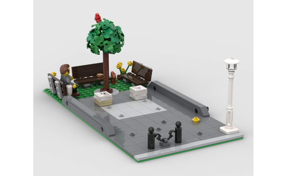 LEGO MOC Modular Base For Corner Kiosk by dejo | Rebrickable