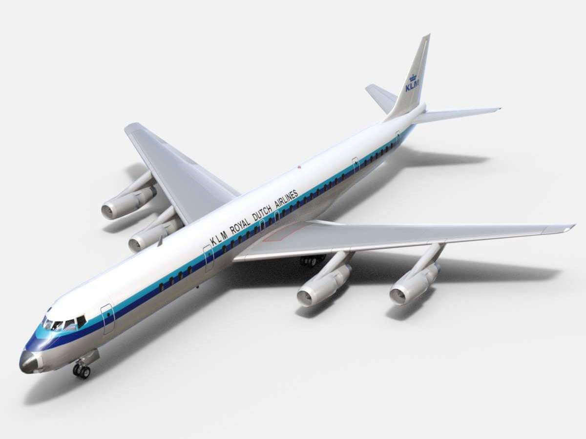 Douglas DC-8-63 KLM Royal Dutch 3D Model by Dreamscape Studios